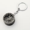 Wholesale Car modification accessories metal wheel hub keychain