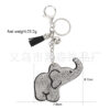 Wholesale Nose Elephant Encrusted Key Chain Rhinestone Keychain