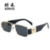 Wholesale fashion men's and women's small-frame sunglasses gradient wide-leg glasses