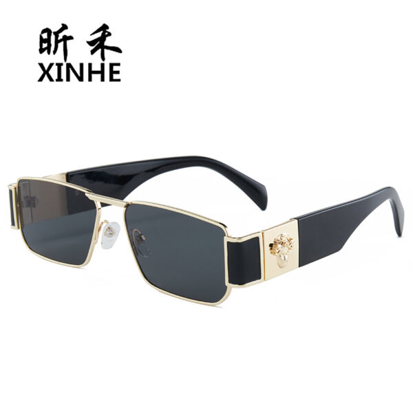 Wholesale fashion men's and women's small-frame sunglasses gradient wide-leg glasses