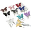 Wholesale colored butterfly diamond ball tassel beads