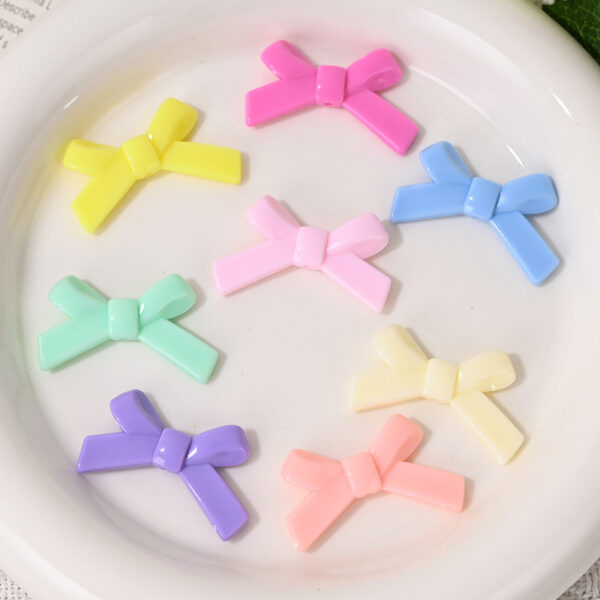 Wholesale Acrylic Bow Candy Color Scattered Acrylic Beads