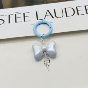 Light blue-fat head bow combination / High quality hanging spray + uv plating