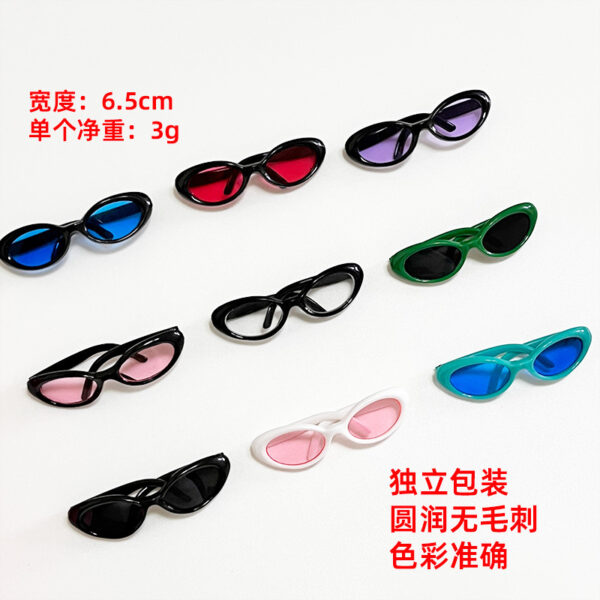 O1CN01K5OP7d268duSCv4h8_2220023327617-0-cib Wholesale 6.5cm wide glasses doll sunglasses Doll Aessories