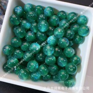 12mm hole 2.0mm green / Starry sky cat eyes