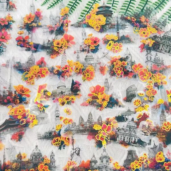 O1CN01K7auQK1jtbP0ICQb5_2204108134606-0-cib Wholesale 100pcs Cartoon Gold Plated Flower Waterproof Vinyl Stickers