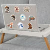 O1CN01K8BrwY1jtbOBMaBgD_2204108134606-0-cib Wholesale Cartoon Blue Brown Cowboy Graiti Waterproof Vinyl Stickers