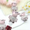 Wholesale Double-sided oil-inlaid alloy cute Peppa Pig beads