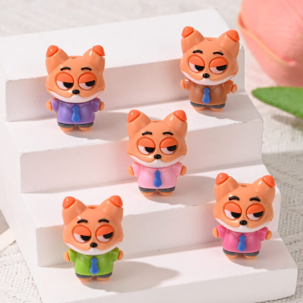 Wholesale 10pcs cute cartoon animal focal beads