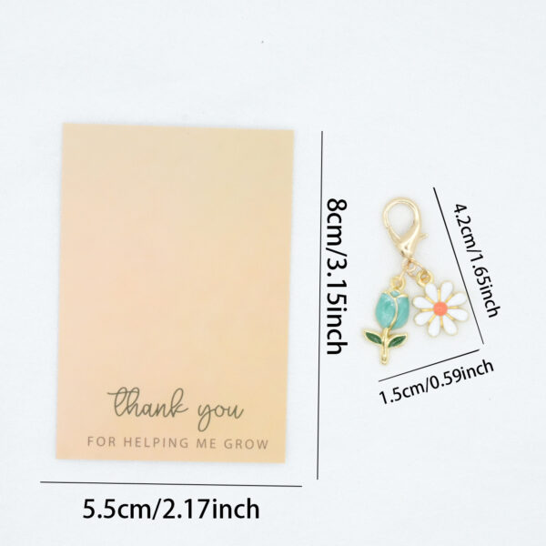 O1CN01KBDVLm1IC66CxooxH_2219385860856-0-cib Wholesale Colorful Tulip Sunflower Alloy Keychain