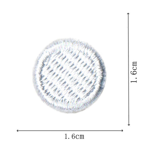 Wholesale Round Classic Computer Embroidered Flower Patch Applique