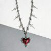 Wholesale Girl Wind Love Sword Thorn Necklace