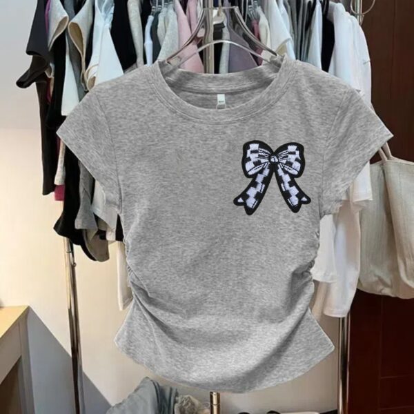 Wholesale Multi color bow grid series embroidery DIY Patches