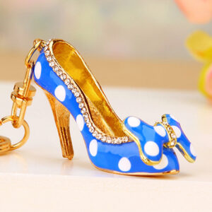 Polka dot high heels Blue / Single opp bag packaging
