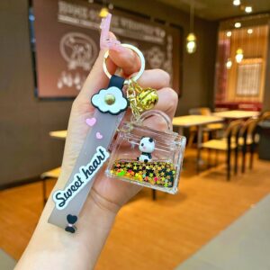 Leather cord [Birkin bag] Black and gold panda / Quantity 1 is 1