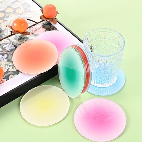 Wholesale Transparent acrylic colored desktop insulation and anti scalding cup mat
