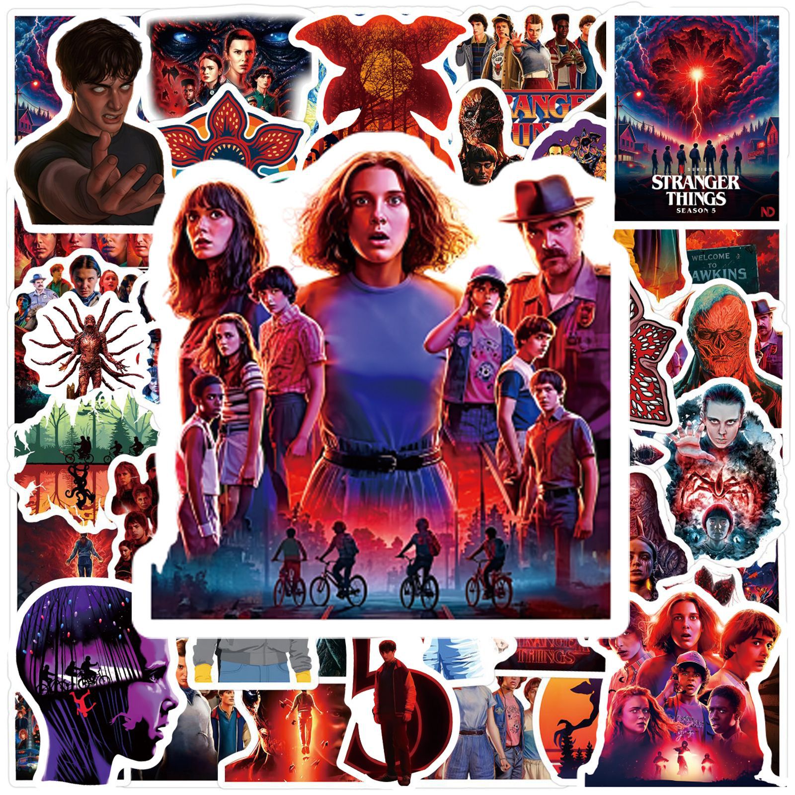 Wholesale 60 Horror and Strange Story Waterproof Vinyl Stickers
