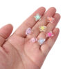 Wholesale 20pcs Transparent Colorfulful Five-Pointed Star Acrylic DIY Beads