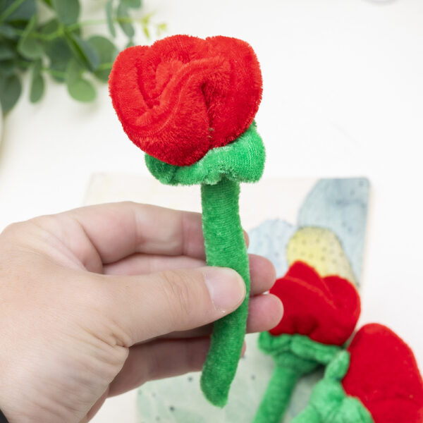 Wholesale Fabric Sunflower Rose Plush Toy Curtain Buckle Valentine's Day Bouquet