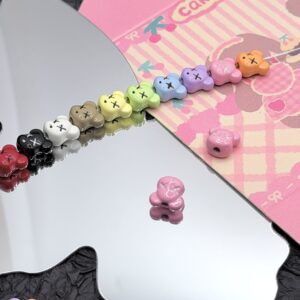 Dark pink / 8.1*7.9mm, hole approximately 1.8mm