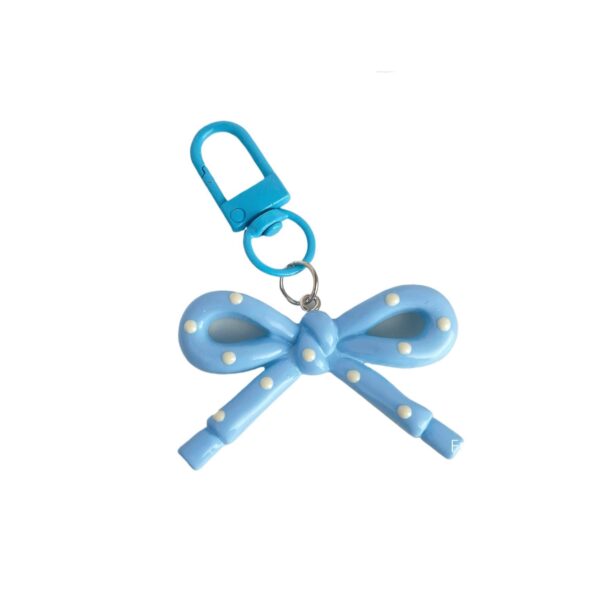 Wholesale spring and summer candy-colored hollow butterfly bow keychain