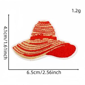 Red series cloth stickers 16 #