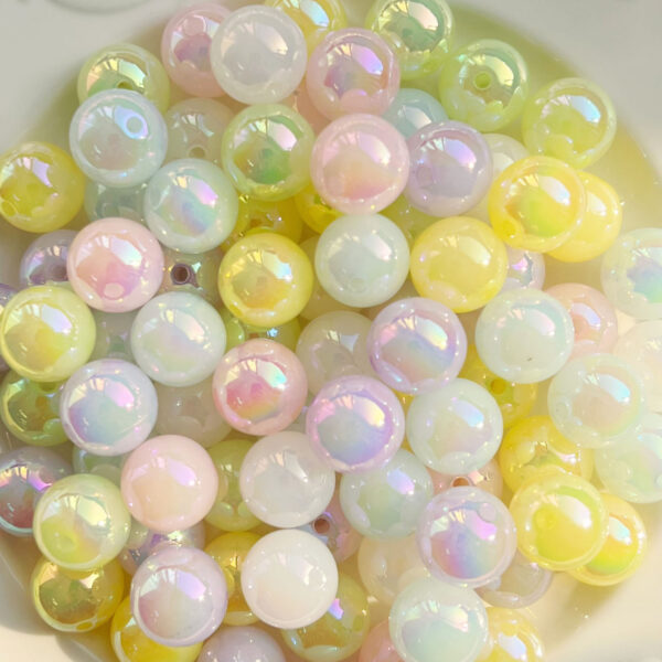Wholesale 10pcs 16mm colored jelly acrylic beads