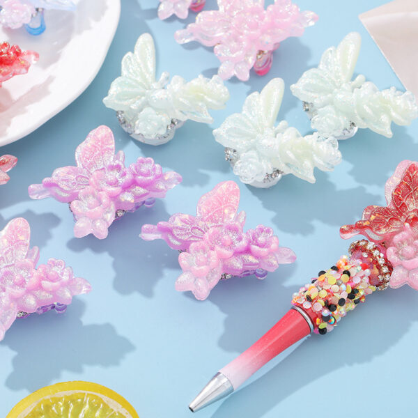 Wholesale 10pcs cartoon bead pen butterfly loose beads accessories