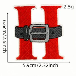 Christmas letter h