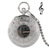 Wholesale Creative quartz music Swan Lake music box pocket watch