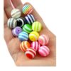 O1CN01KXO2Ss1QErJTdmfdo_2201245431945-0-cib Wholesale 5pcs 20MM Resin Stripe Beads DIY Random Mixed Color Stripe Resin Beads