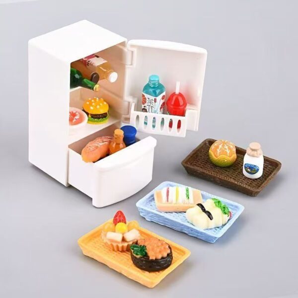 Wholesale Miniature Food Toys, Simulated Kitchen Utensils, Toys, Mini Refrigerators, Doll House Scene Decorations, Internet Celebrity Small Toys