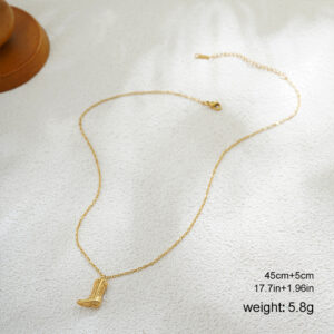 Smooth denim boots 11889