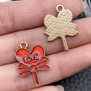 1 LOVE butterfly love lollipop 23x17mm-1g-21467 / Valentine's Day Series