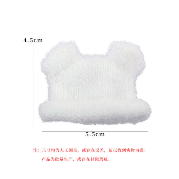 Wholesale Plush Doll Bear Yarn Hat Doll Accessories