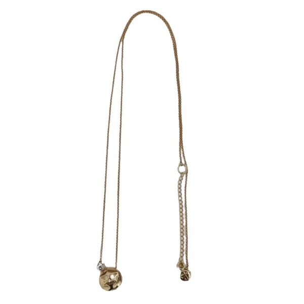 Wholesale Irregular engraved letter silver necklace