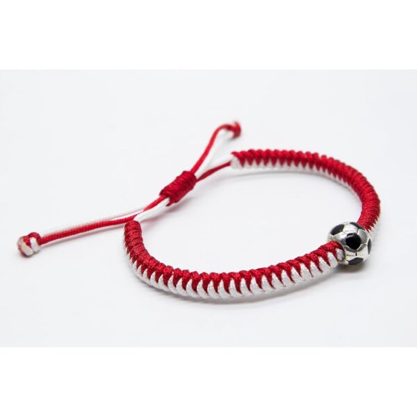 Wholesale Couple Adjustable Wax Rope Football Braided Bracelet