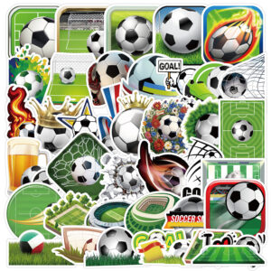Wholesale 50 football graffiti stickers sports ball waterproof decorative stickers