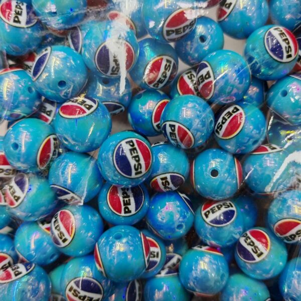 Wholesale 10pcs vertical hole plated UV color M letter circular Acrylic Beads OLY Exclusive