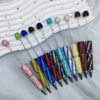 Wholesale Zebra Stripe Pattern Fully Encrusted with Rhinestones Fancy Beadable Pens