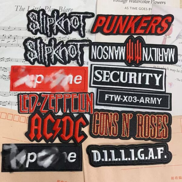 Wholesale clothes patch decorative shoes and hats embroidery cloth stickers