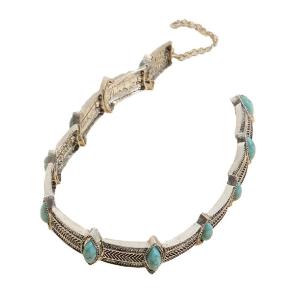 Wholesale Turquoise Bohemian Style Fake Short Necklace