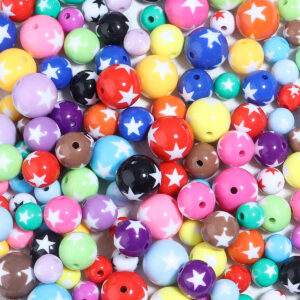 Wholesale Painted double-sided heart-shaped pentagram