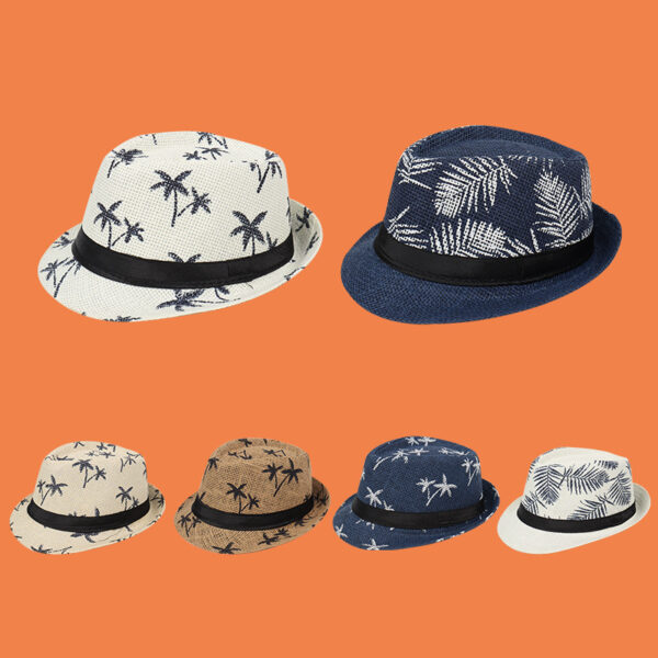 Wholesale Beach style tourism sun shading summer grass jazz hat