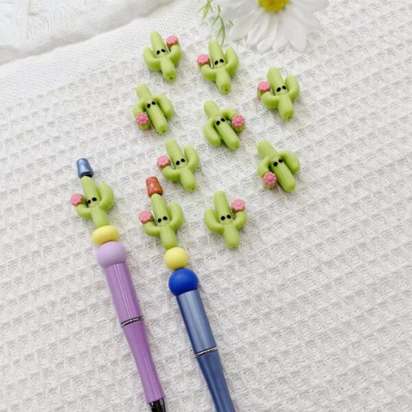 Wholesale 10pcs 3D Silicone Potted Beads