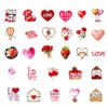 Wholesale 56pcs Valentine's Day Series Creative Graffiti Stickers