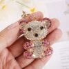 Wholesale Rhinestone Teddy Bear Keychain