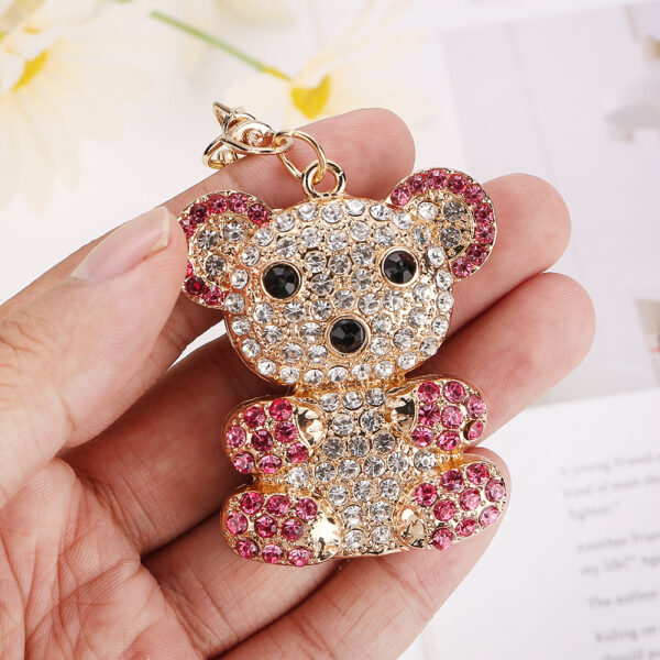 Wholesale Rhinestone Teddy Bear Keychain