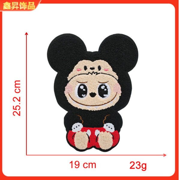 Wholesale Cute cartoon cat animal glitter embroidery DIY patches