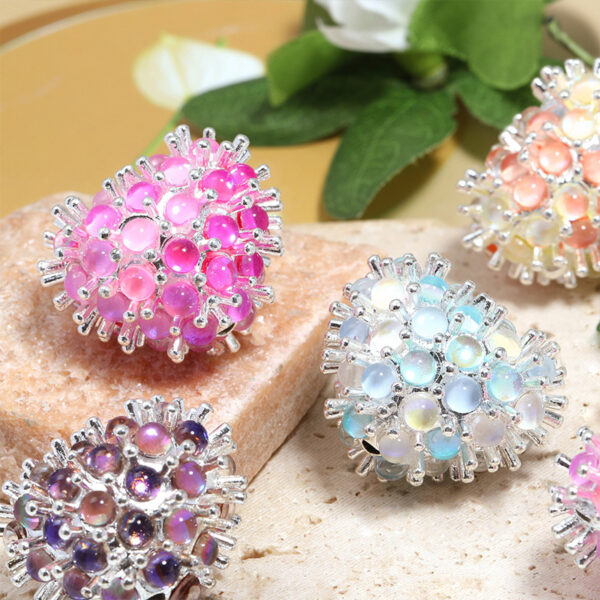 O1CN01KooyW52D652tR9D7k_2219394328559-0-cib Wholesale 5pcs love diamond beads round beads DIY bracelet beads